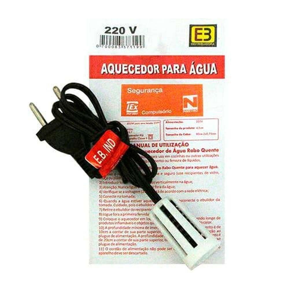 Aquecedor De água Elétrico 220 Volts 830 Watts - Uso Em Cozinhas E Fervura De Líquidos
