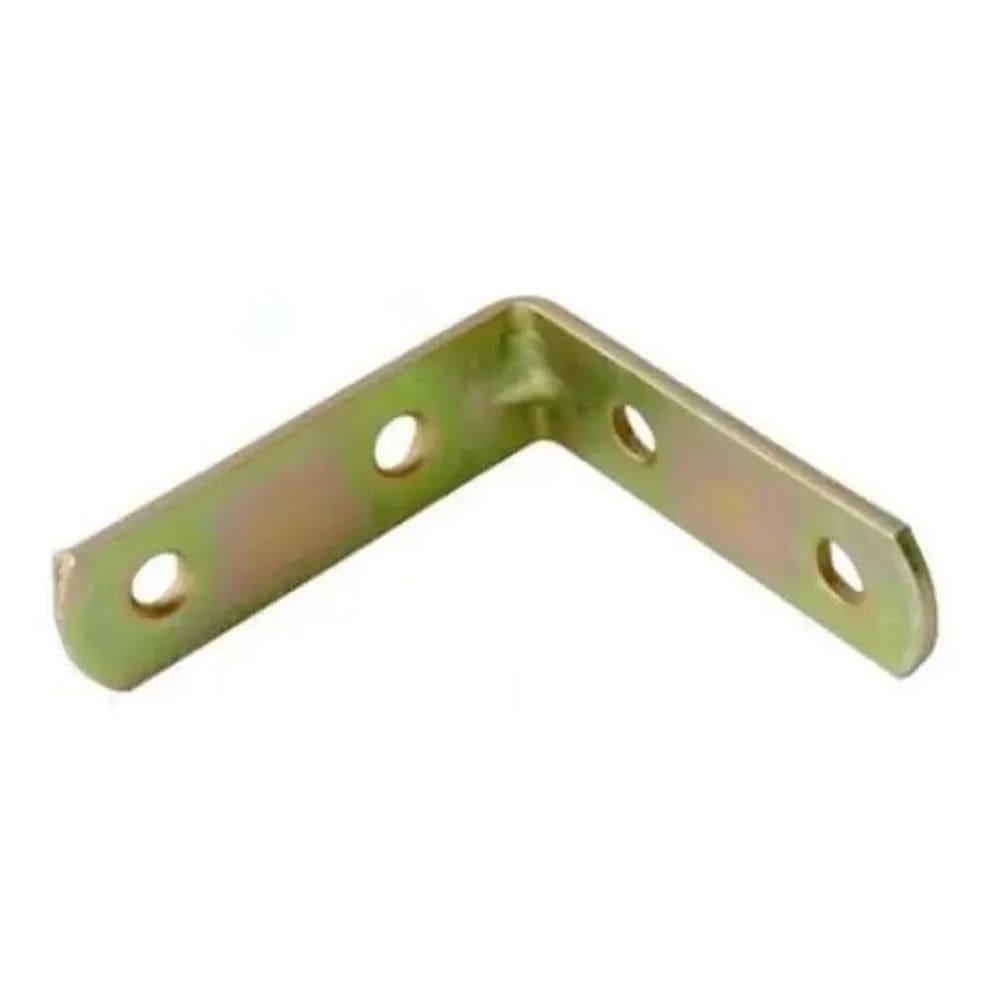 10X Suporte Cantoneira Para Móveis Bicromatizada 1.1/2 50