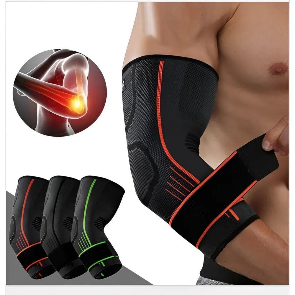 10X Kit 2 Cotoveleira Ortopédica De Compressão Academia Fit