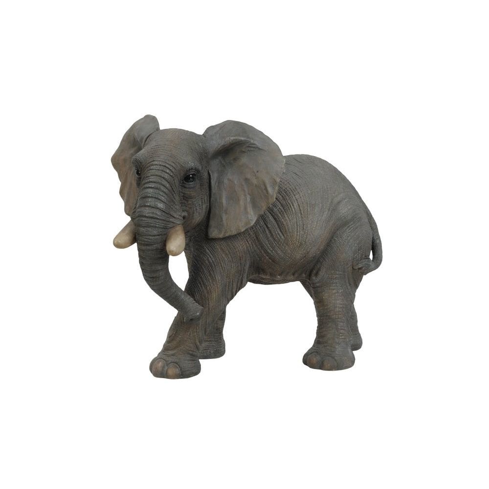 Estatueta de elefante ambulante Hi-Line Gift Ltd preta