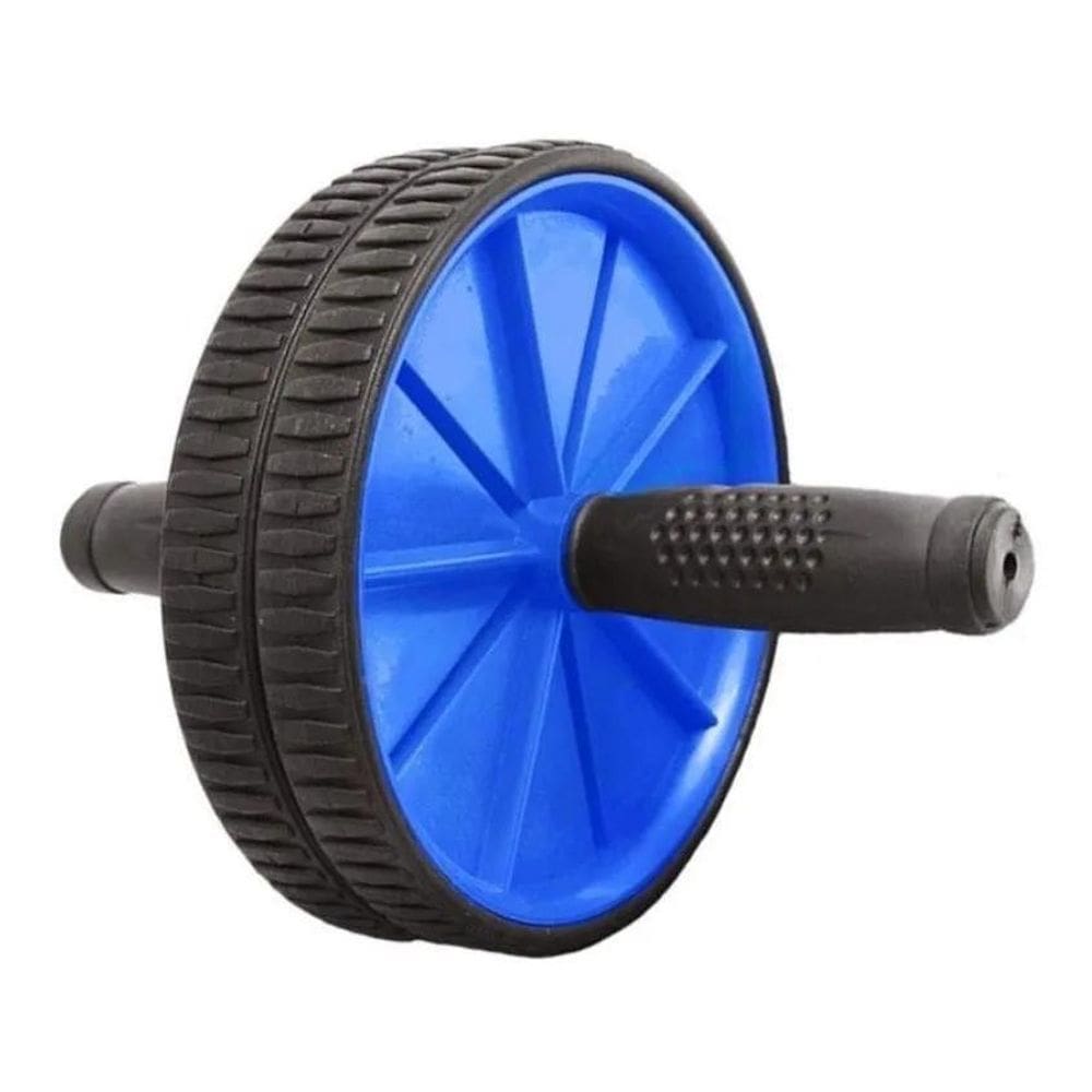 10X Aparelho Para Abdominal Roda Exercicios Personal Cor Az