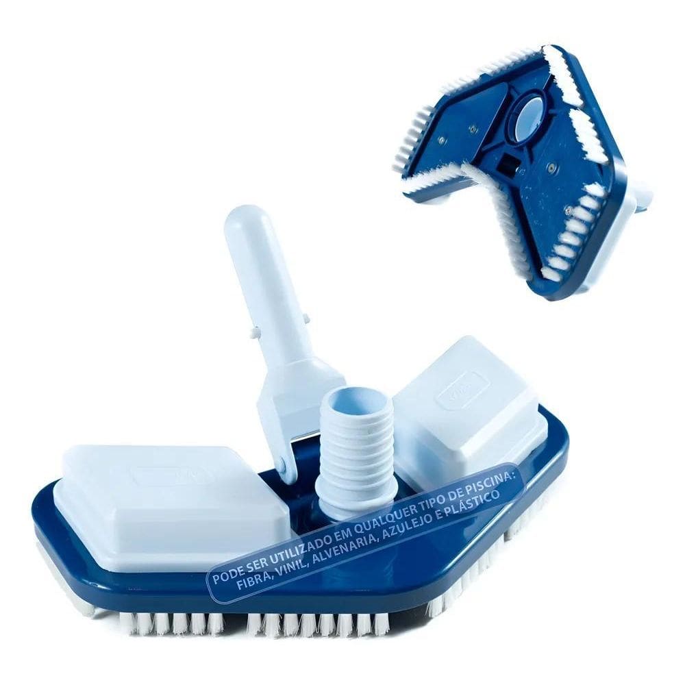 10X Aspirador Piscina Com Escova Asa Delta Fibra Vinil Alve