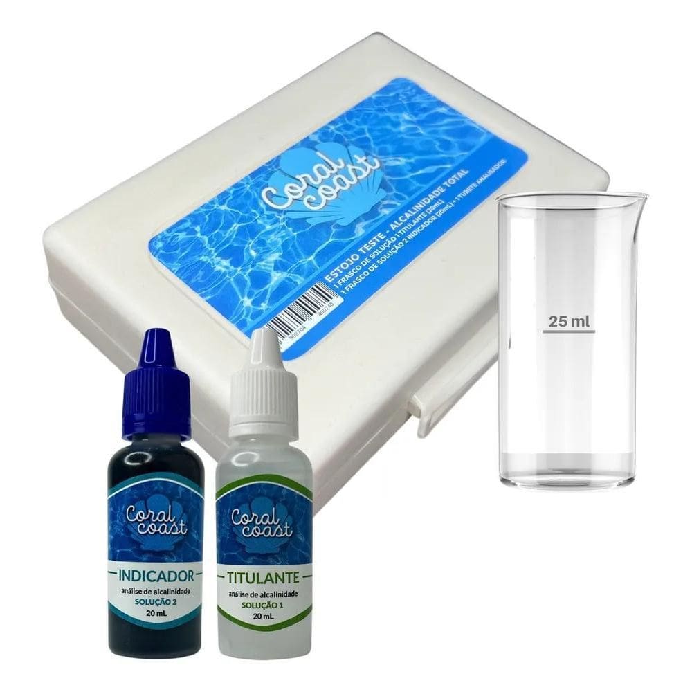 10X Kit Medidor De Alcalinidade Teste Limpeza Para Piscina