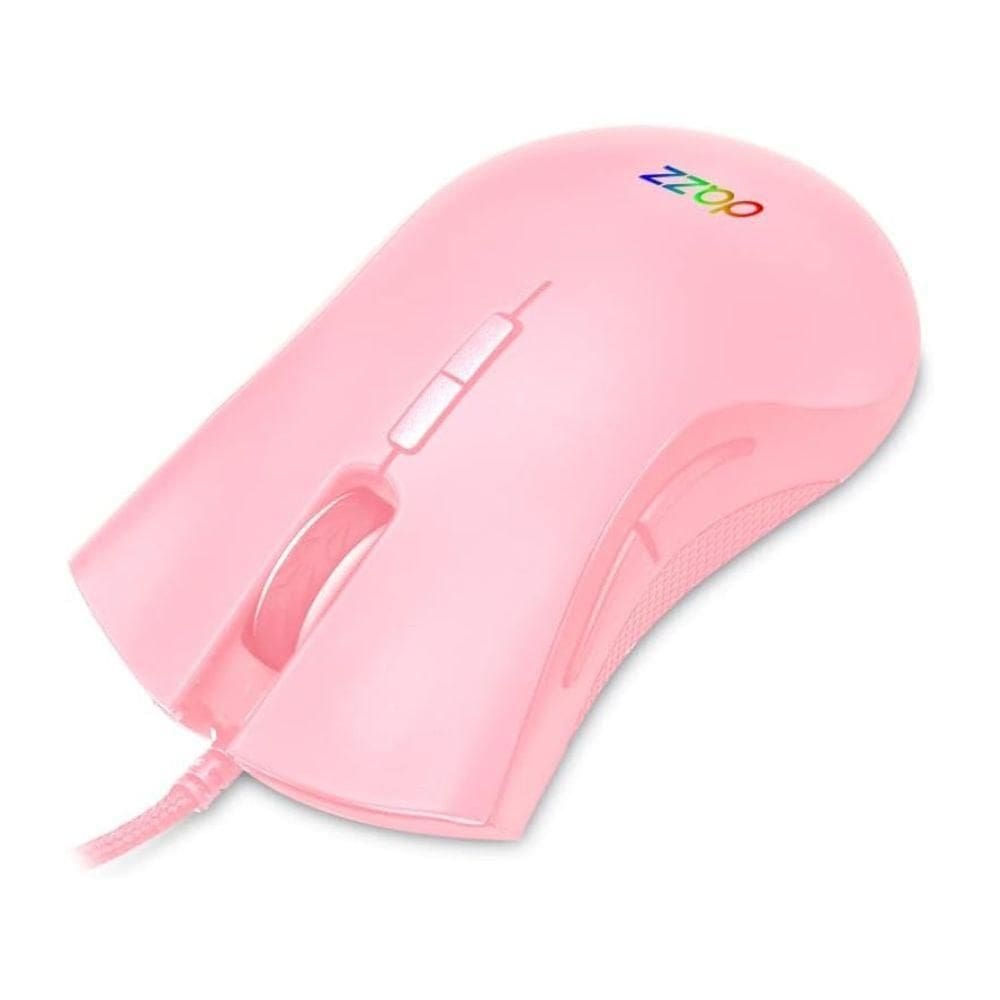 Mouse Gamer Mizard 12000 Dpi Usb 2.0 Rosa Dazz Rosa