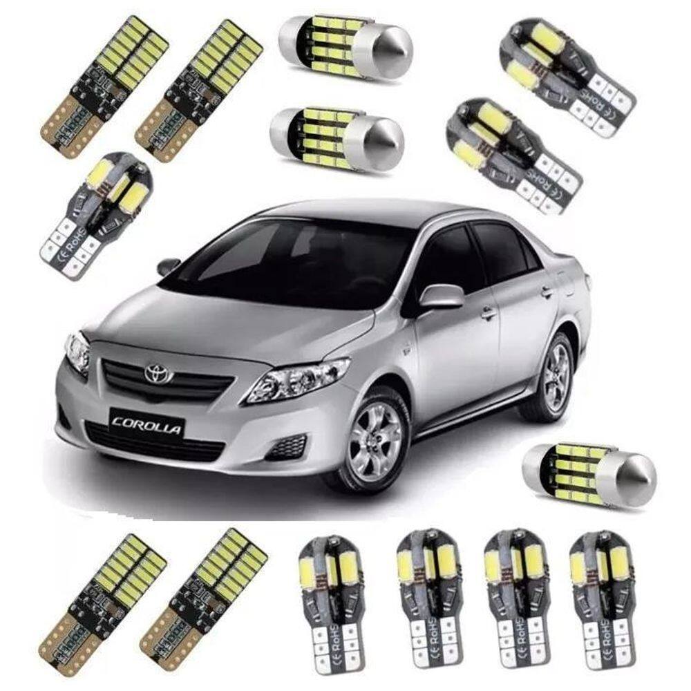 10X Kit Lampadas Led Premium Corolla 09 2013 2