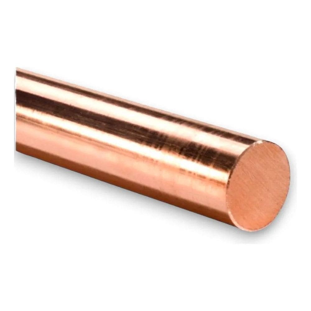 10X Barra De Cobre Redondo Eletrolitico 1/2 12,7Mm X 500