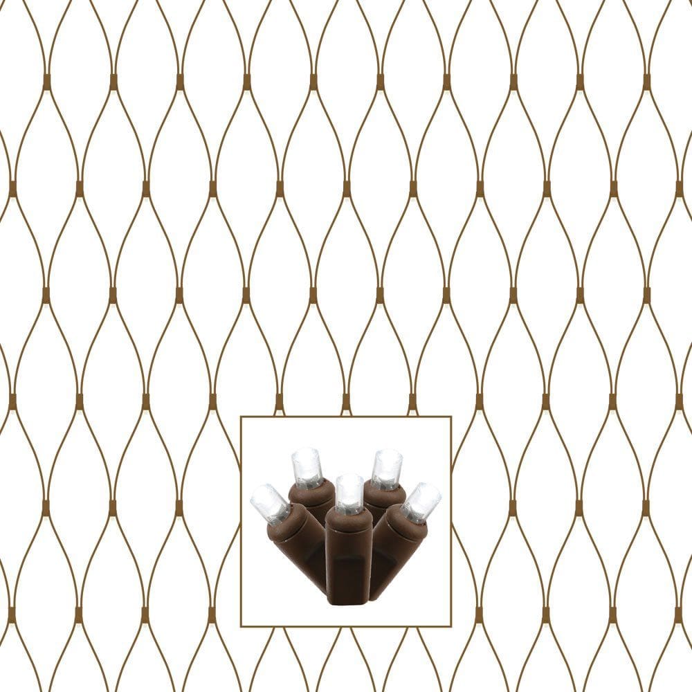String Light Vickerman 150 luzes LED de grande angular branco puro