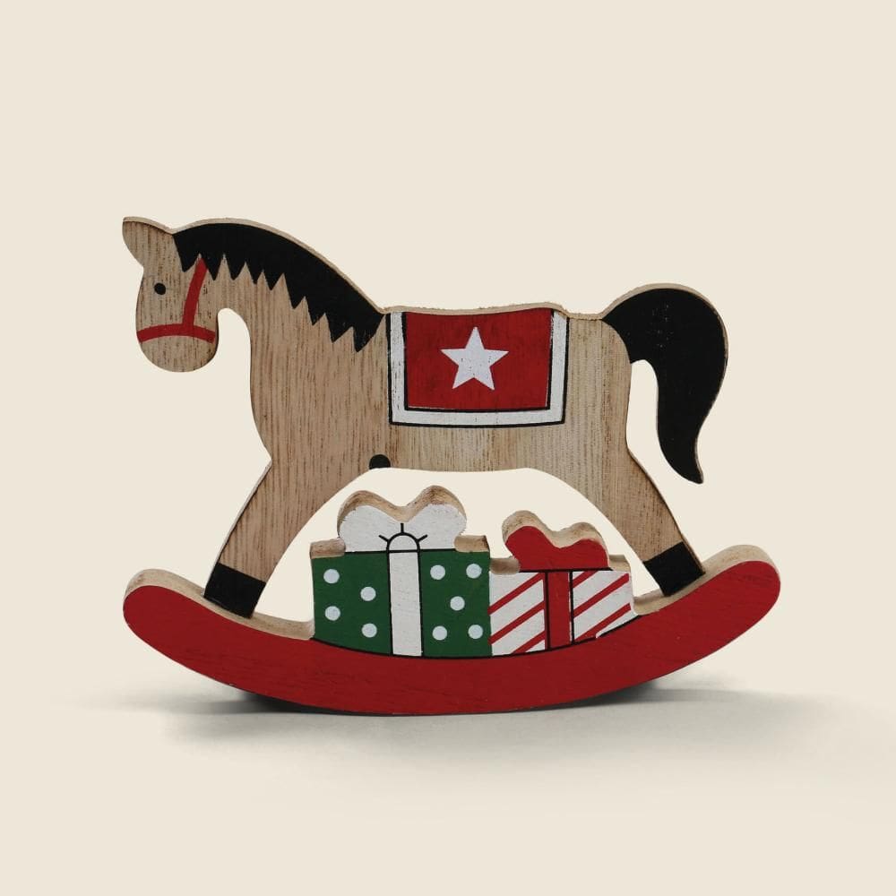 Adorno Cavalo de Balanço Mdf 15x11cm - A\\CASA
