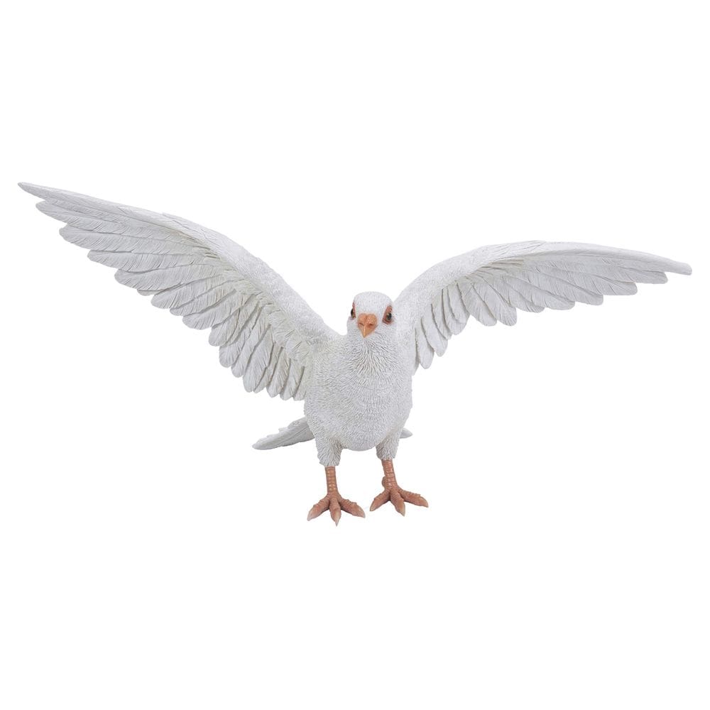 Boneco de brinquedo Hi-Line Gift 87681-A White Pigeon Polyresin
