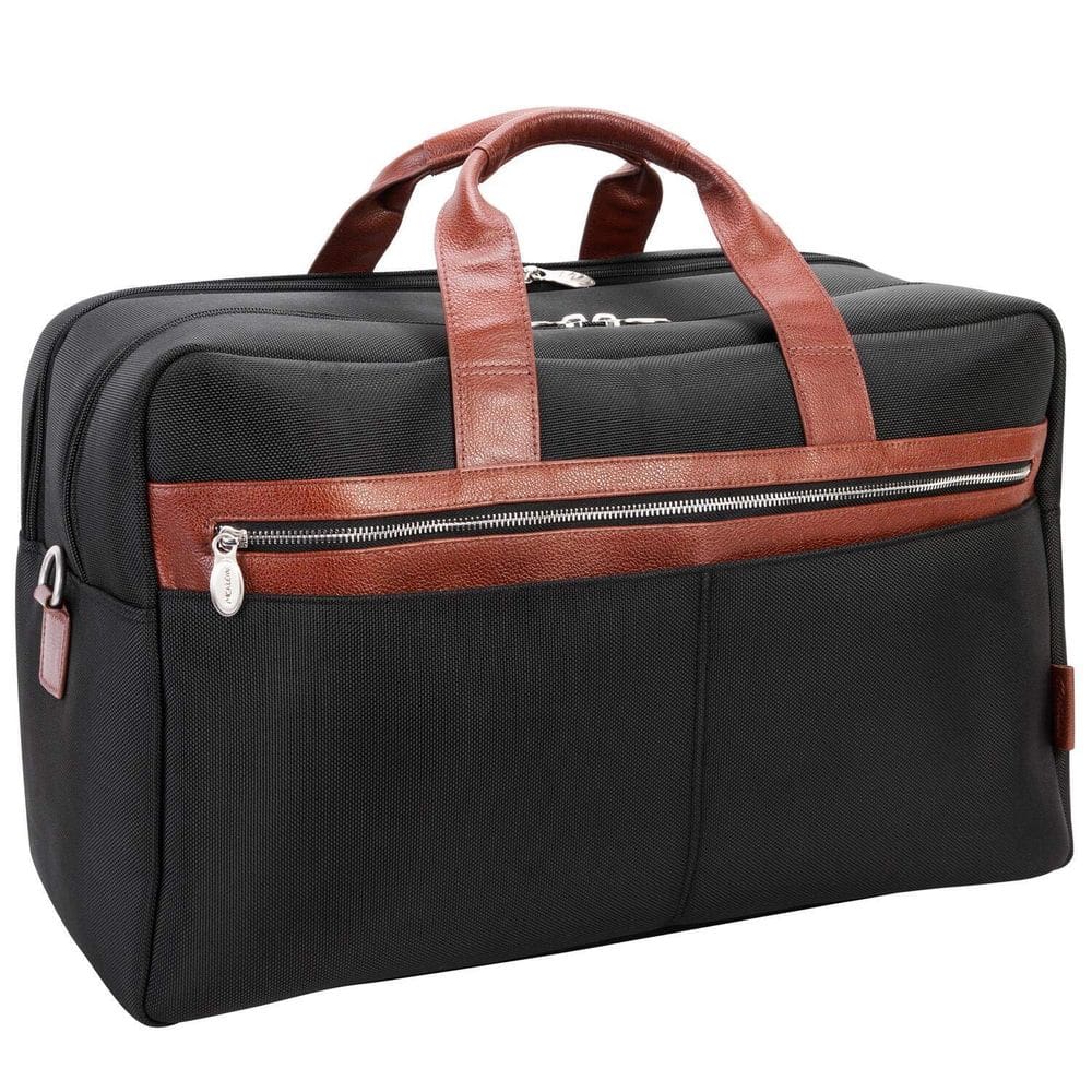 Mochila McKlein WELLINGTON 53 cm de nylon, dois tons, com compartimento duplo