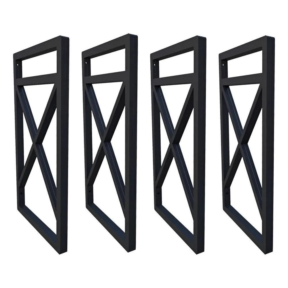 10X Quatro Suportes Estilo Industrial P/Prateleiras 20Cm Pr