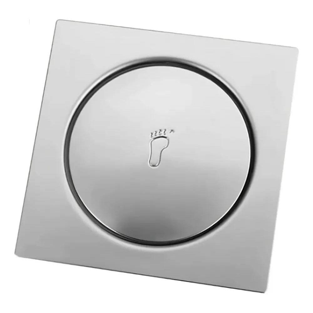 10X Ralo Click Inox 9,5 X 9,5 Quadrado Inox