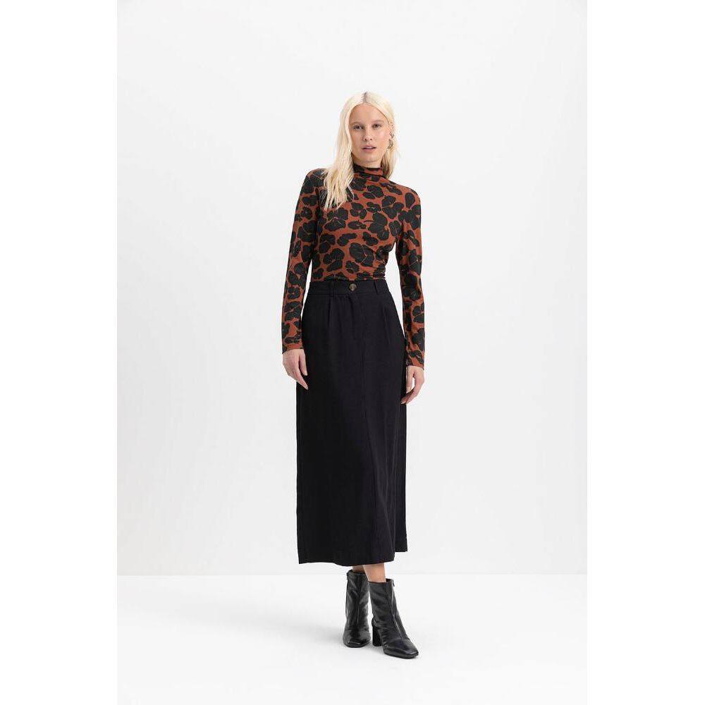 Blusa feminina estampada em viscose essendi