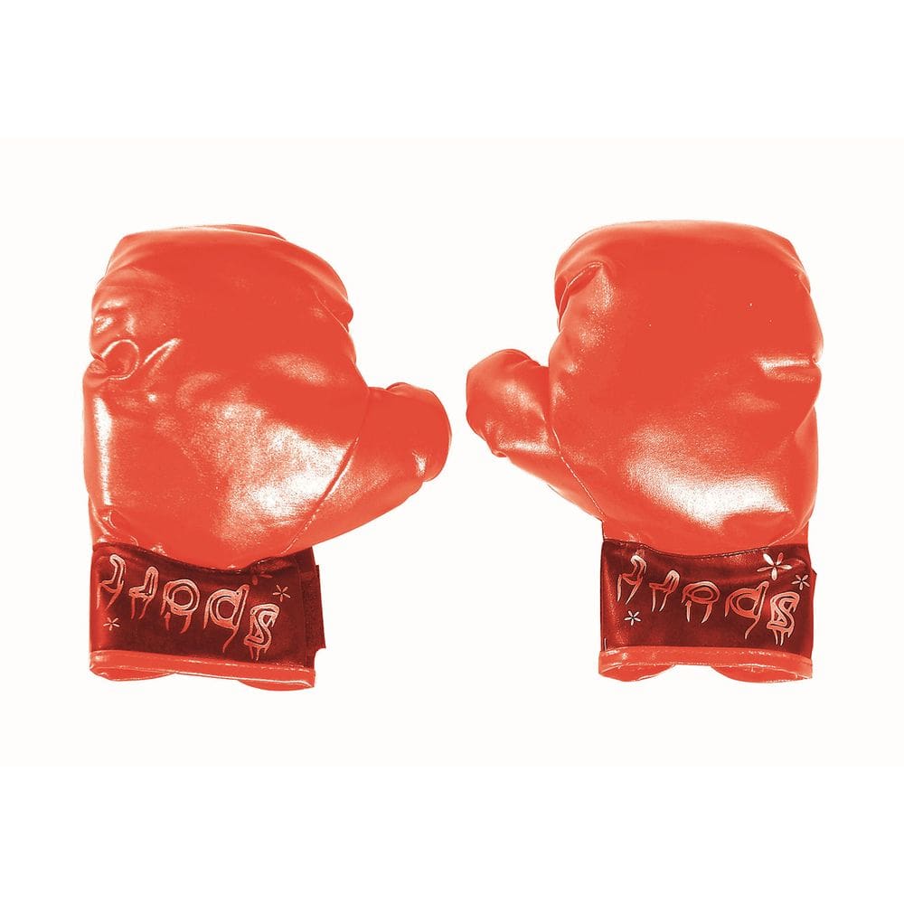 Luvas de boxe de vinil vermelho RG Trajes para crianças/pequenos adultos