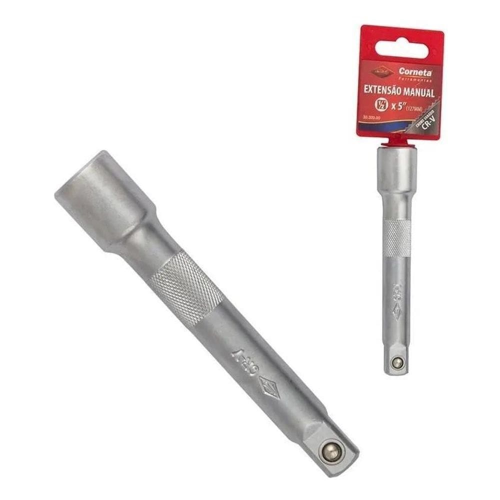 10X Extensão 5 Pol  125Mm  Para Soquete E Catraca 1/2 - Cor