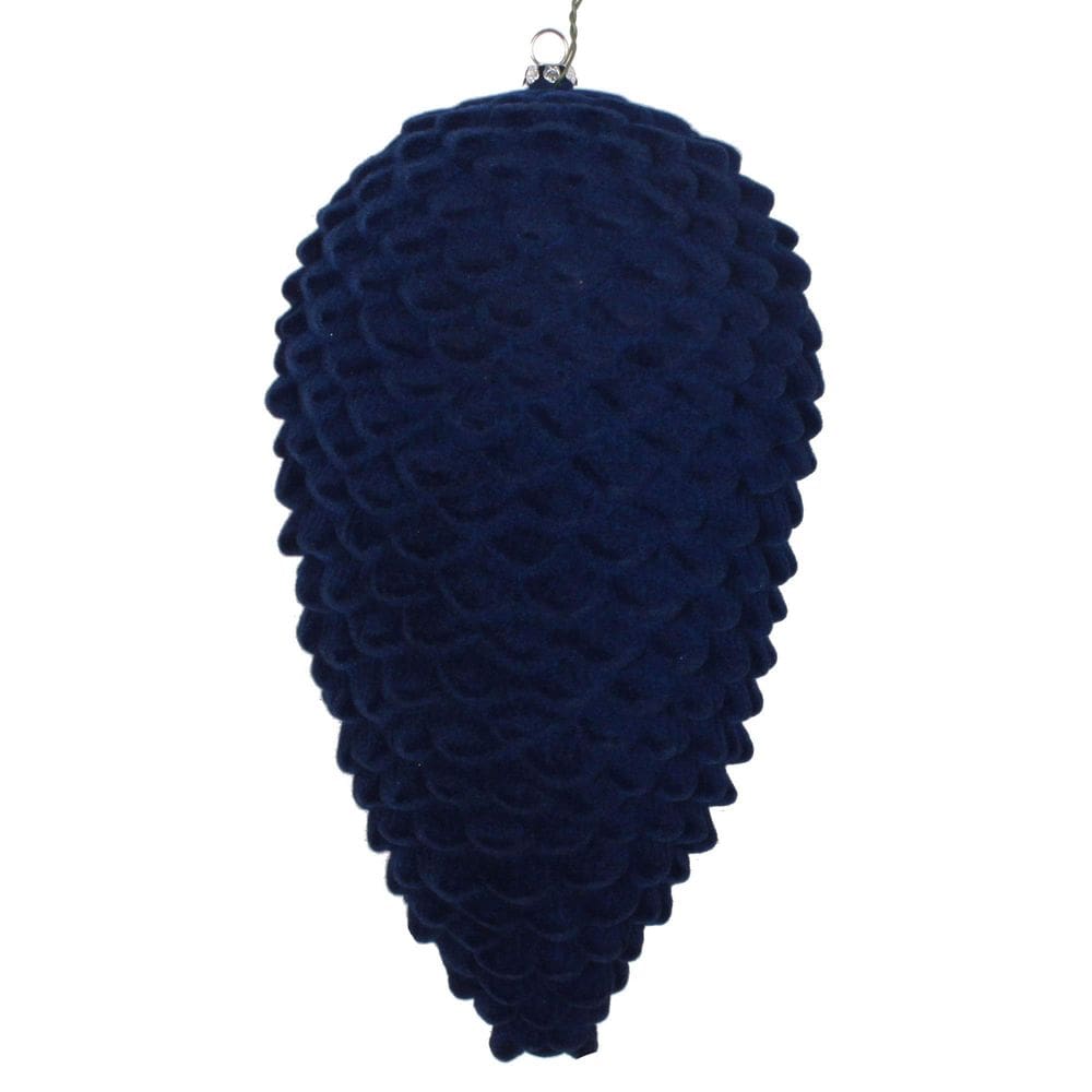 Ornamento suspenso Vickerman 25 cm de pinha azul meia-noite