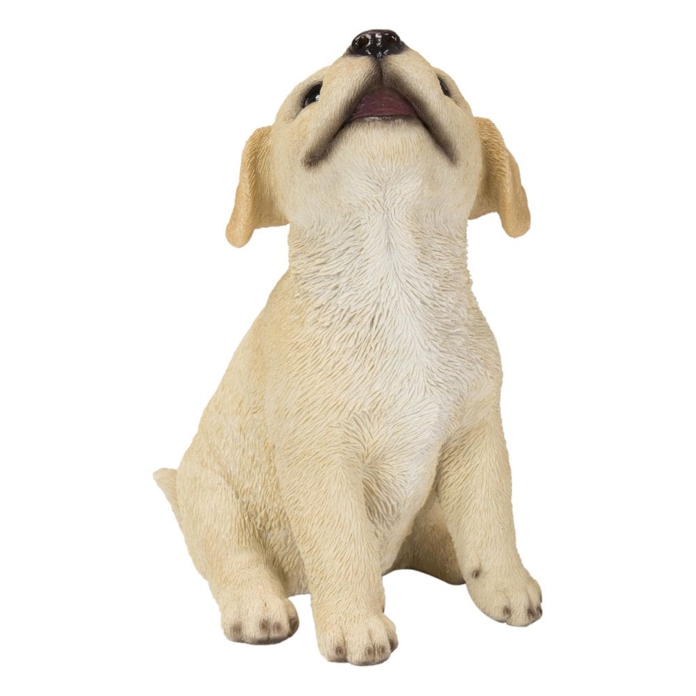 Estatueta Hi-Line Gift Ltd. Yellow Labrador Puppy Howling