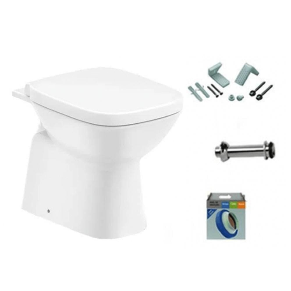Kit Vaso Sanitario Roca Debba Classic Completo Branco C329727001