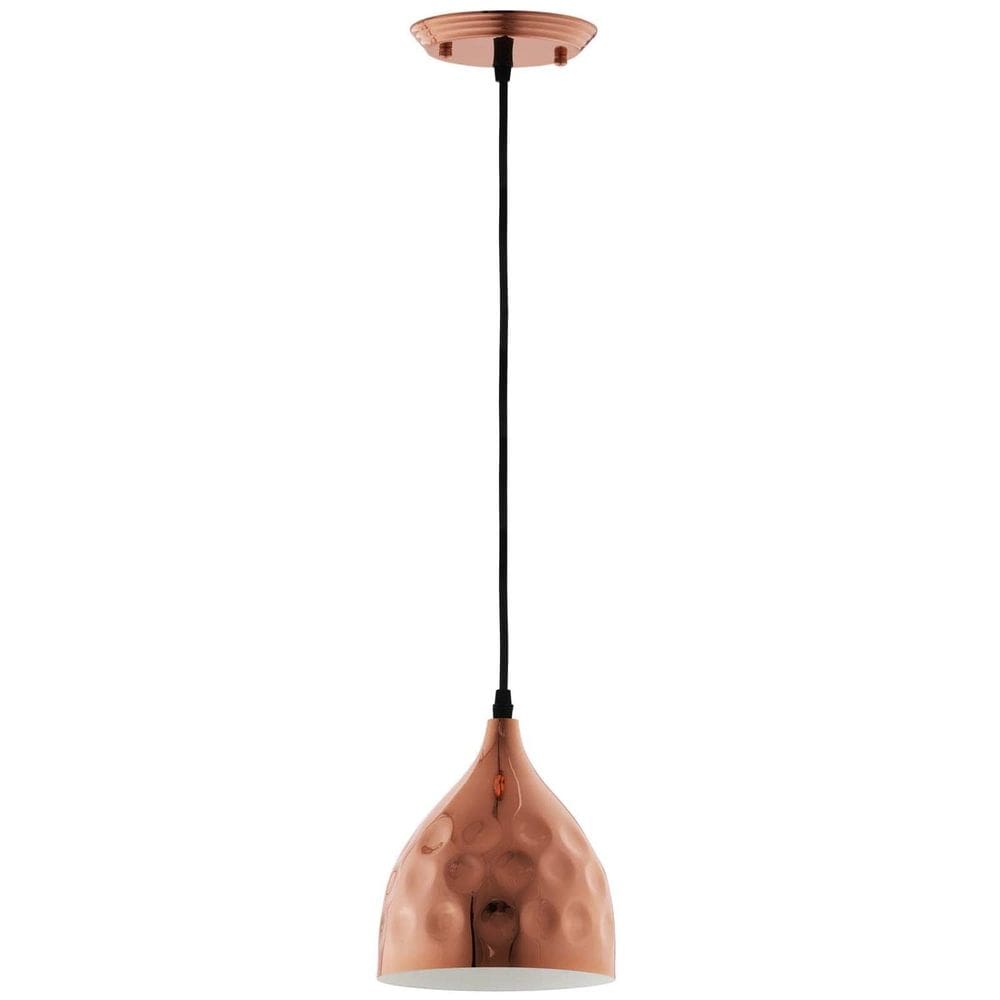 Luminaria Modway Dimple con Pantalla en Forma de Campana 16.5 cm Oro Rosa