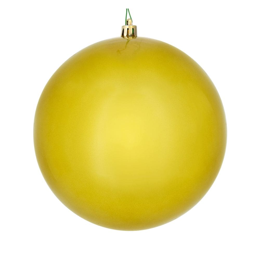 Adorno Colgante Vickerman Bola de Caramelo Dorada de 15 cm Paquete de 4