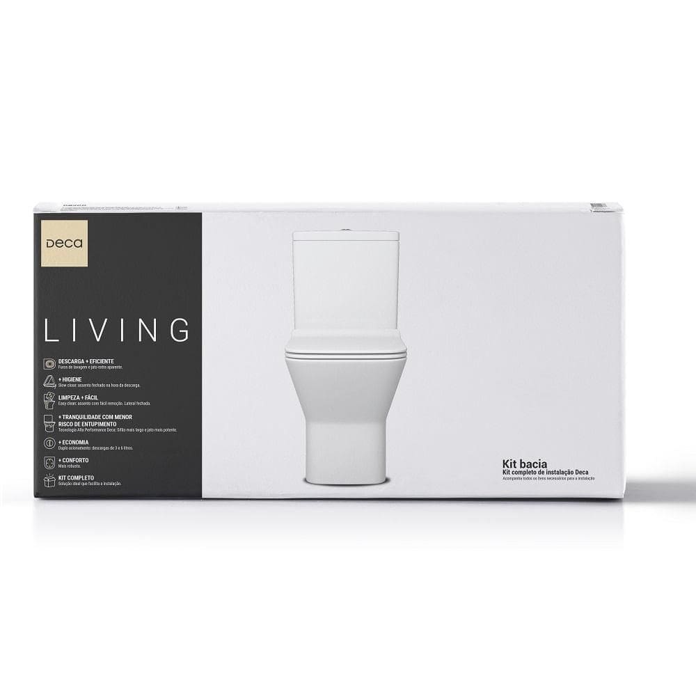 Vaso Sanitário Com Caixa Acoplada Deca Living Branco Kp.340.17