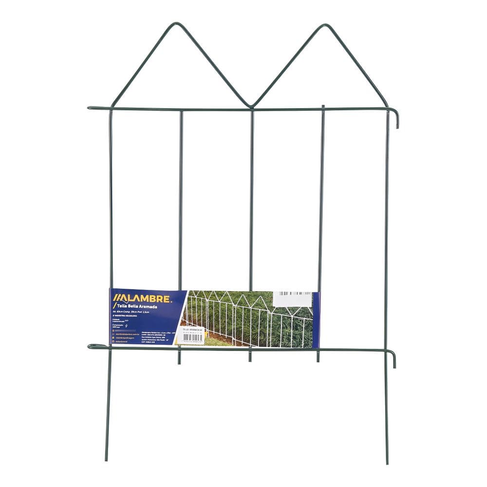 Cerca Metalica Verde 39x40 Cm Aramada Elegante