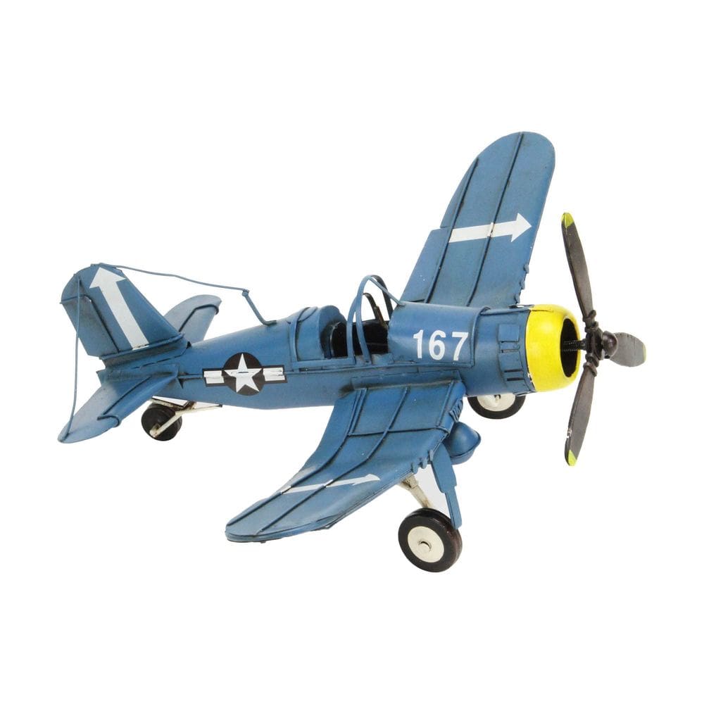 Decoração de casa: modelo de metal vintage F4U Corsair da Cheung