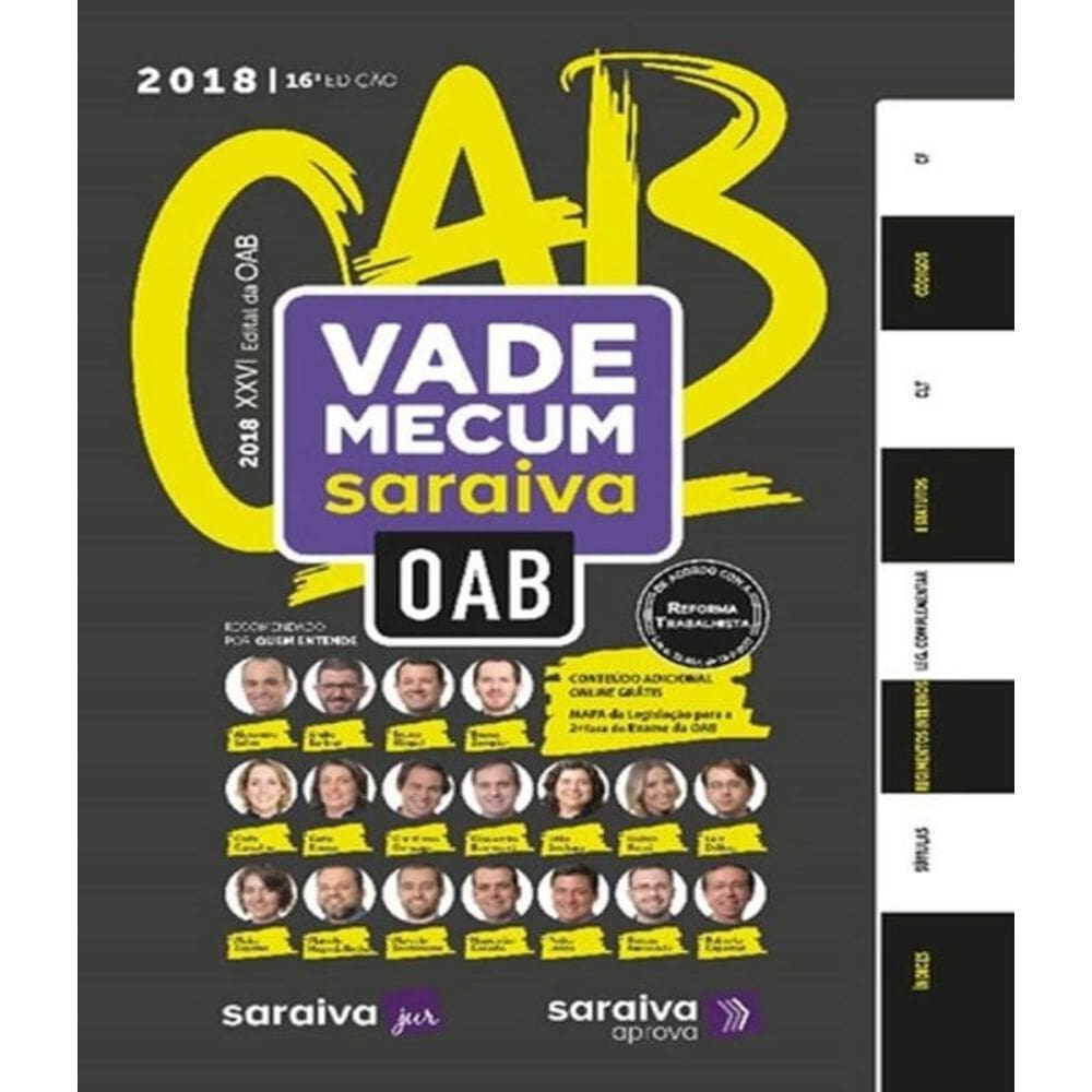 Vade Mecum Saraiva - Oab - 2018 - 16 Ed