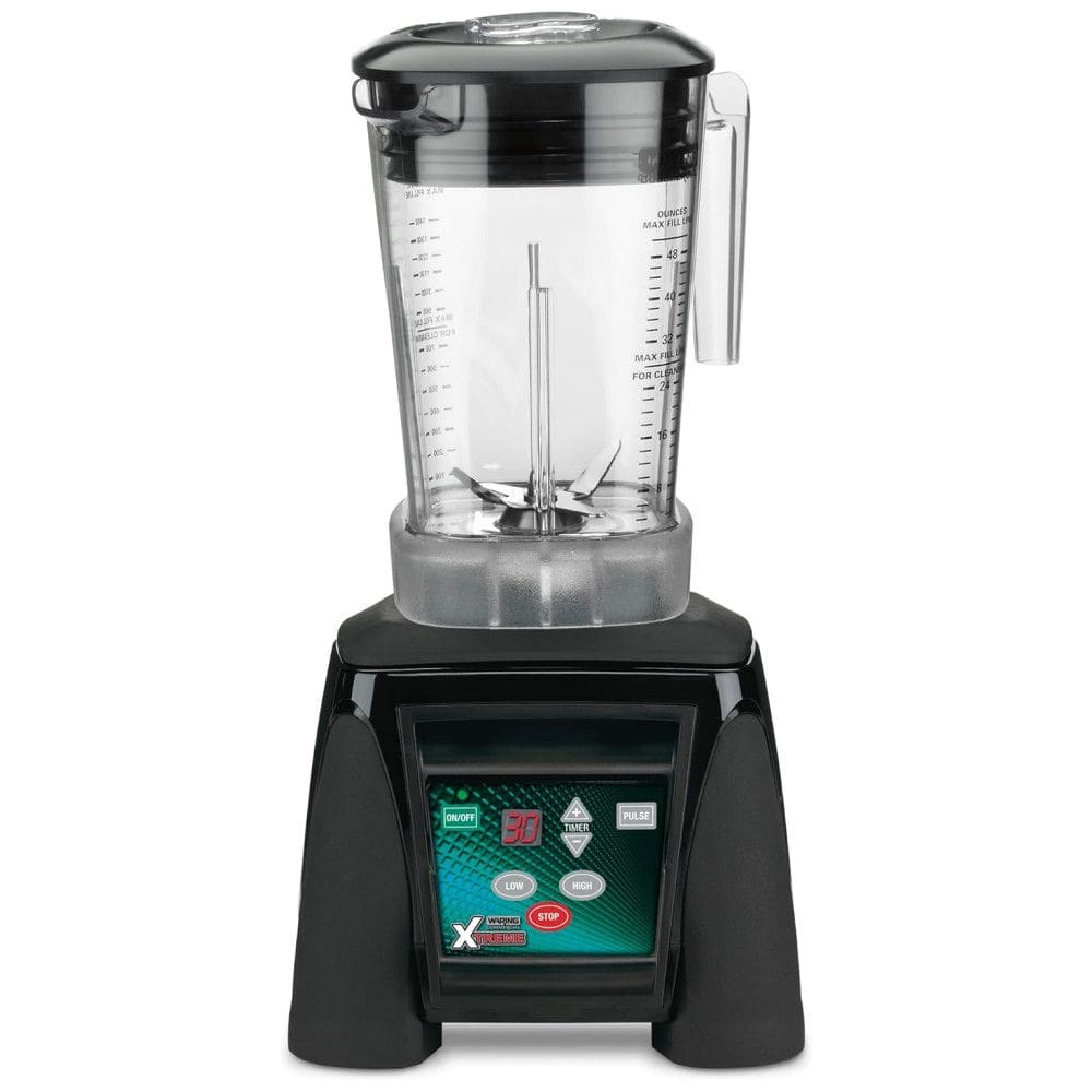 Liquidificador Profissional 1,4L com Temporizador de Contagem Regressiva e Plugue de 5 a 15 Fases, 110V, Waring MX1100XTXP, Preto