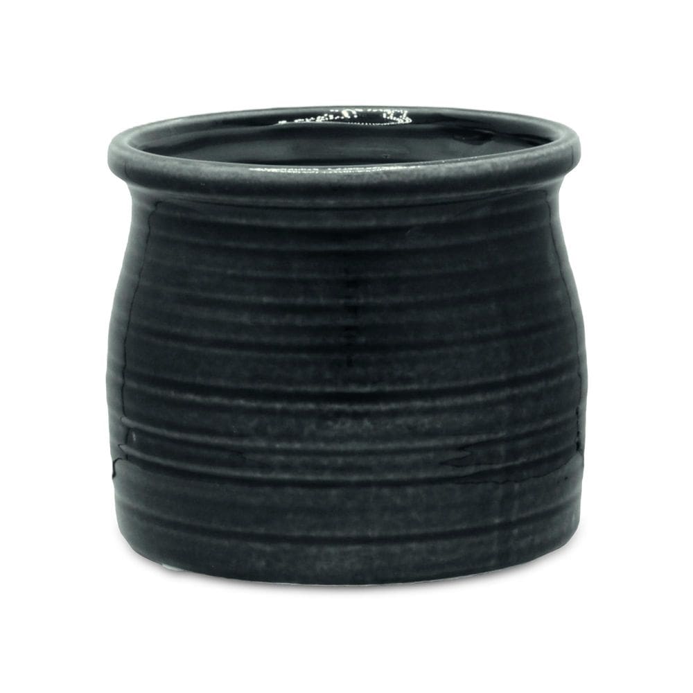 Planter Cheung`s Kifon Large Curved Ceramic Dark Grey