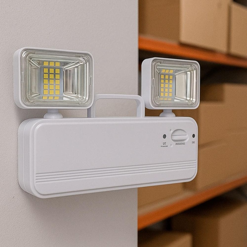 Luminária De Emergência Luz Led Com 7500K Bivolt Kit
