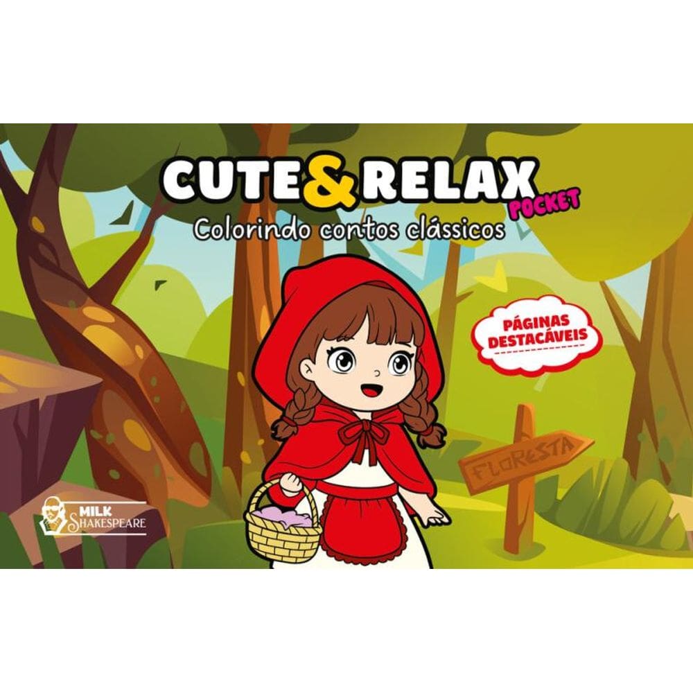 Cute & Relax Pocket - Colorindo contos clássicos: Livro de colorir