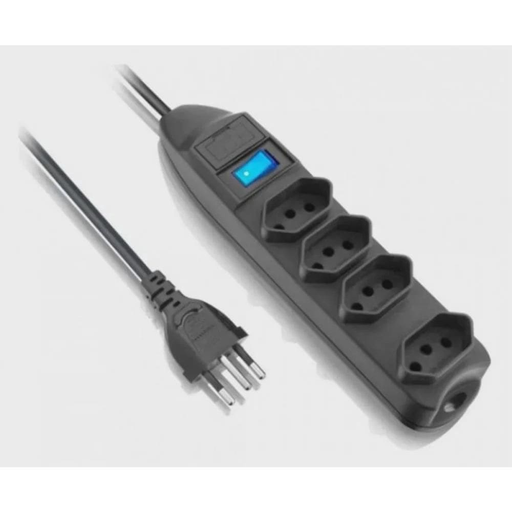 Filtro De Linha 4 Tomadas Bivolt Preto - Elgin