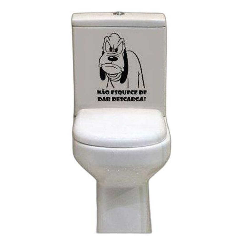 Adesivo Para Vaso Sanitário Feche A Tampa - Pluto