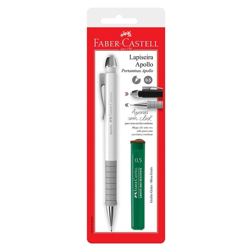 Lapiseira 0.5 MM Apollo Mix SM05LA c/ 1 unid Faber-Castell