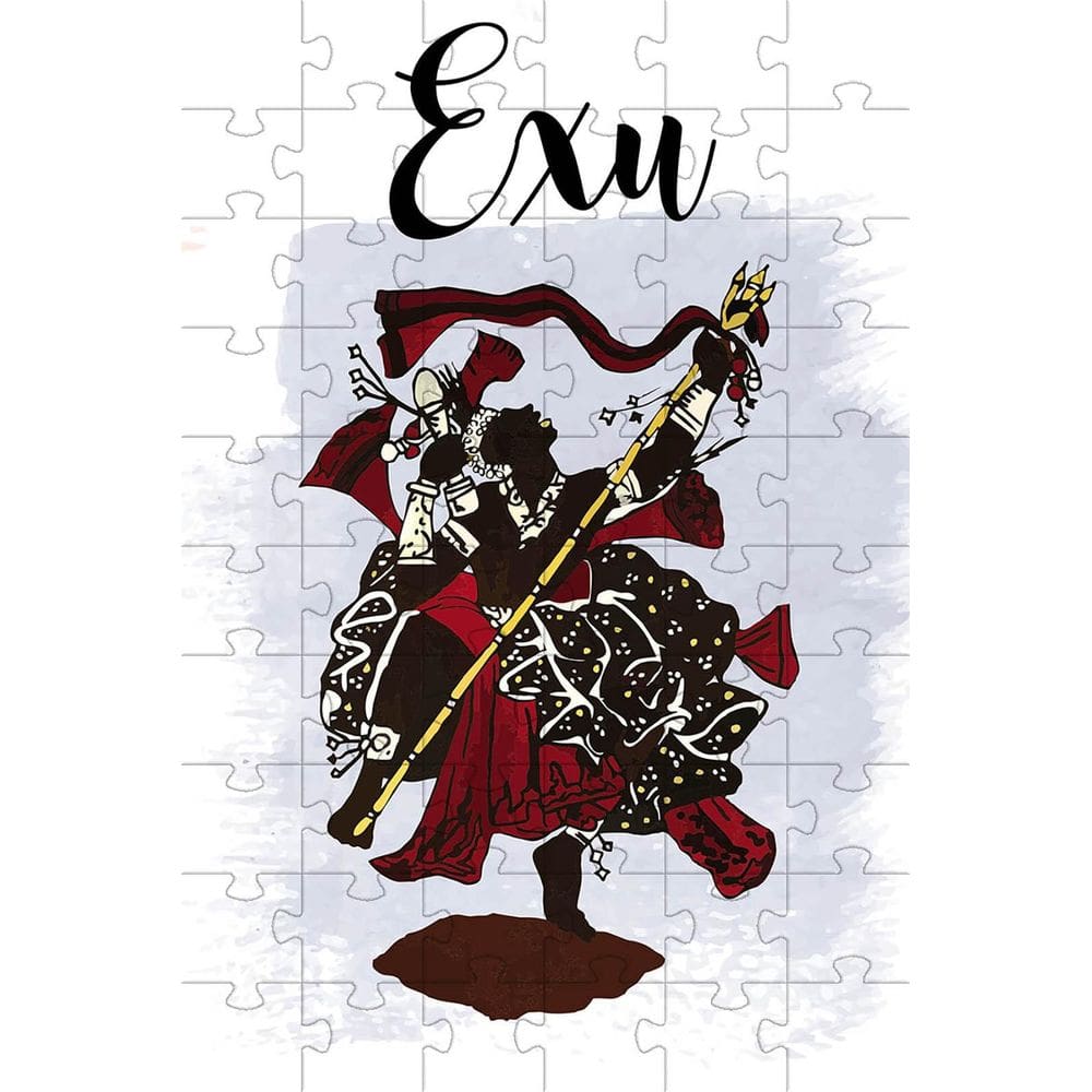 Quebra-Cabeças Cognitivo Orixás Exu De 60 Peças