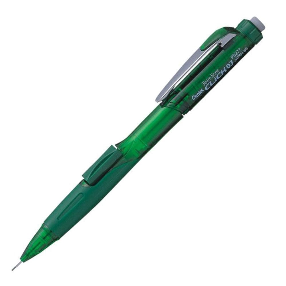 Lapiseira 0.7mm PD277 Twist Erase Click Verde - Pentel