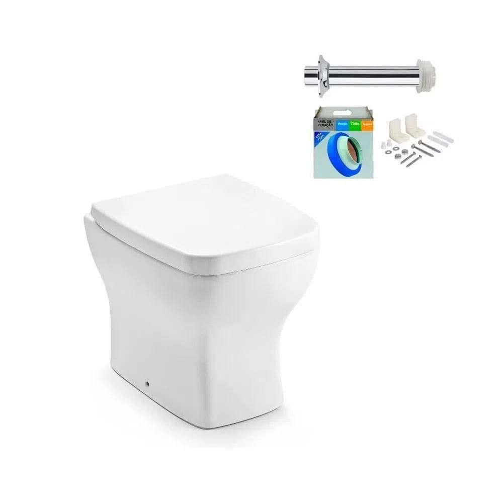 Kit Incepa Boss Vaso Convencional+Assento Sof Close PP+anel Ved.+tubo Lig.+ Cj Fix.branco 1897270011100