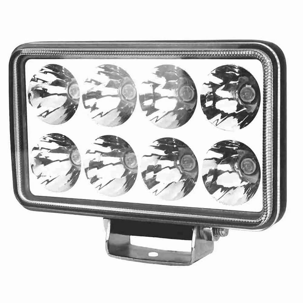 Farol Auxiliar Universal 9/48vdc 24w 8 Leds Retangular Dni