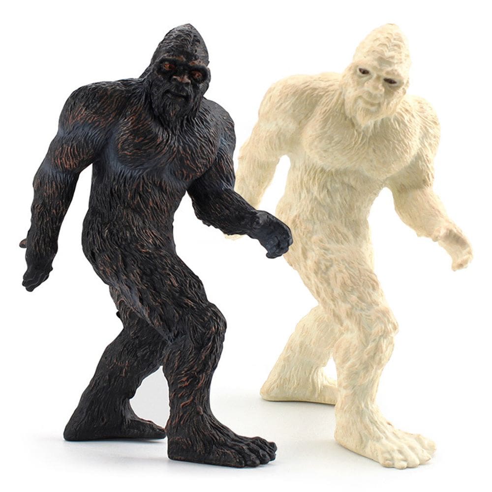 Conjunto de bonecos Bigfoot Realistic PVC Sasquatch 13 cm, 2 unidades