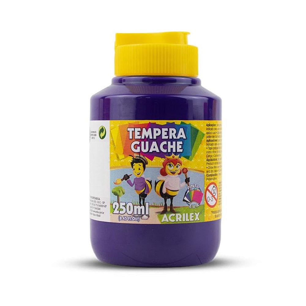 Tinta guache Violeta 250ml 516 Acrilex