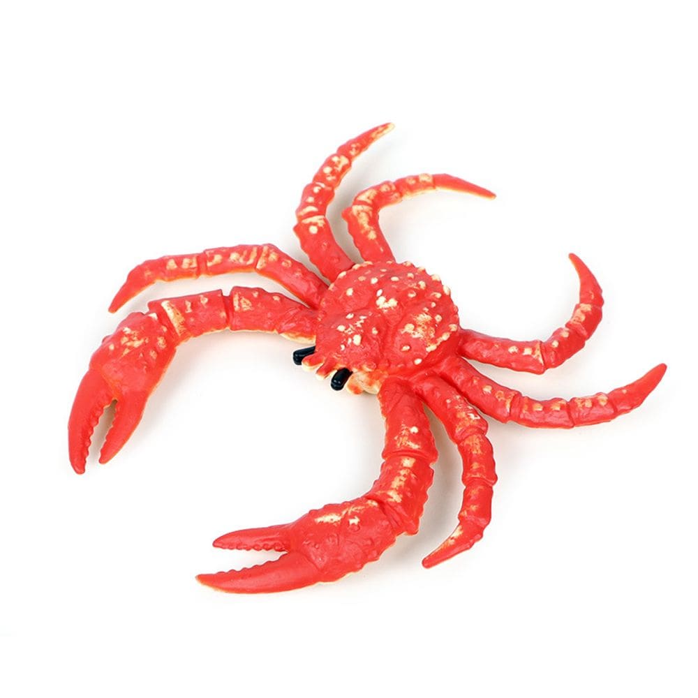 Estatueta realista King Crab, modelo de vida oceânica em miniatura