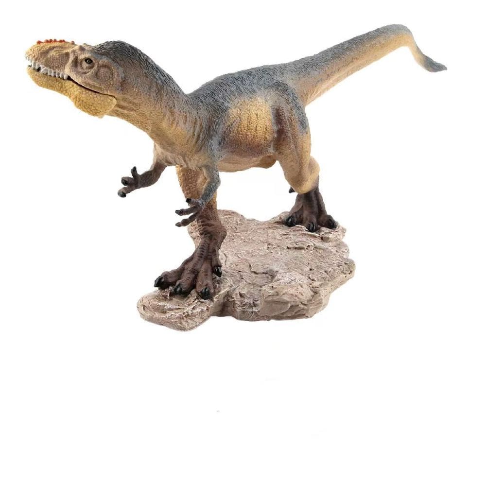 Brinquedo realista de PVC com penas jurássicas com figura de dinossauro de 25 cm