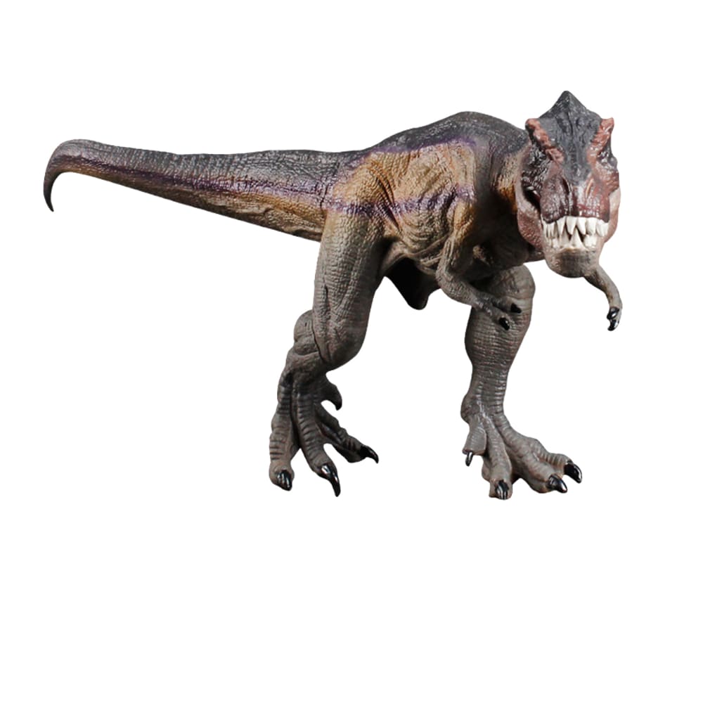 Estatueta realista roxa Tyrannosaurus Rex em PVC 32 cm para crianças a partir de 3 anos