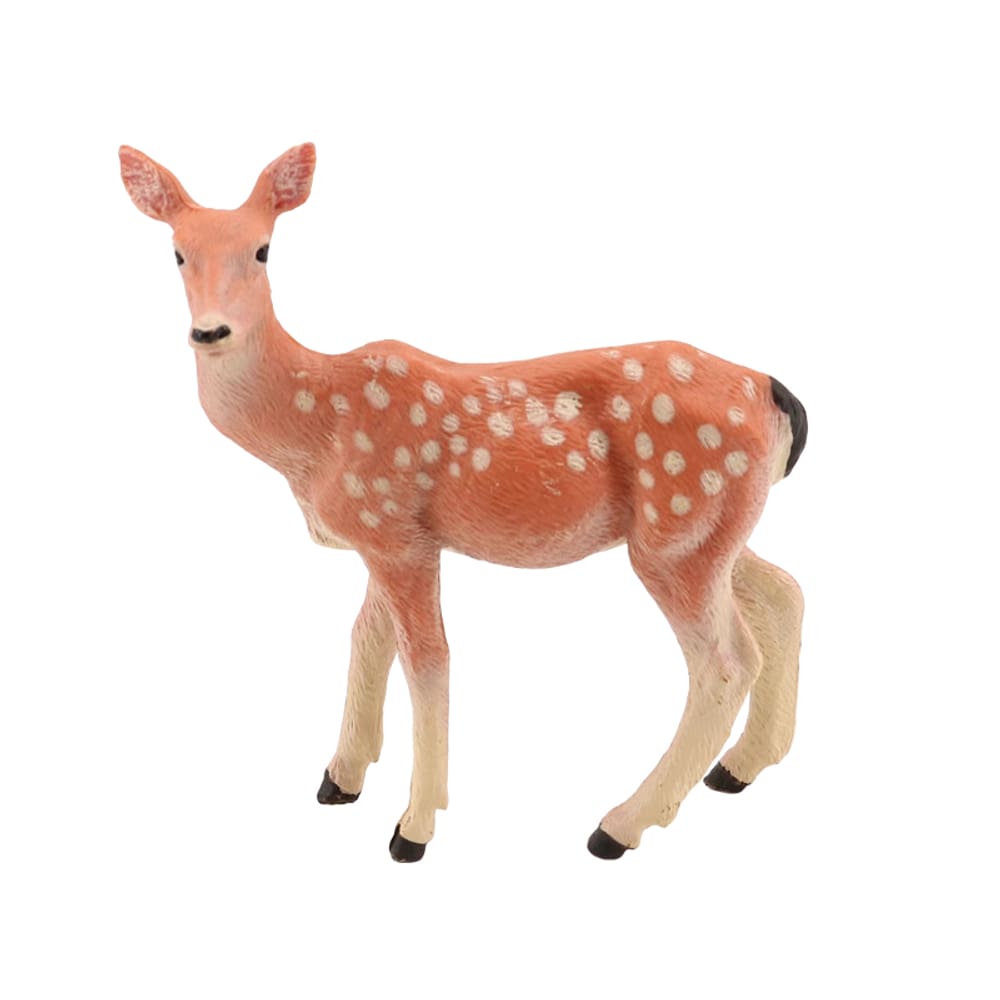 Figura: brinquedo realista, fulvo, PVC, veado, animal selvagem para crianças