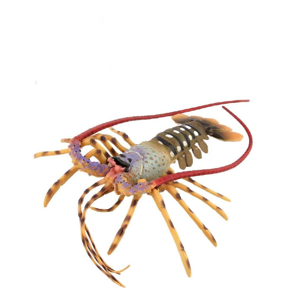 Estatueta realista de lagosta, PVC, oceano, animal marinho, modelo 22,5 cm