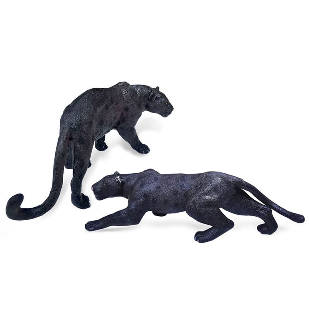 Conjunto de estatuetas Black Panther, brinquedo infantil em PVC em miniatura, 2 peças