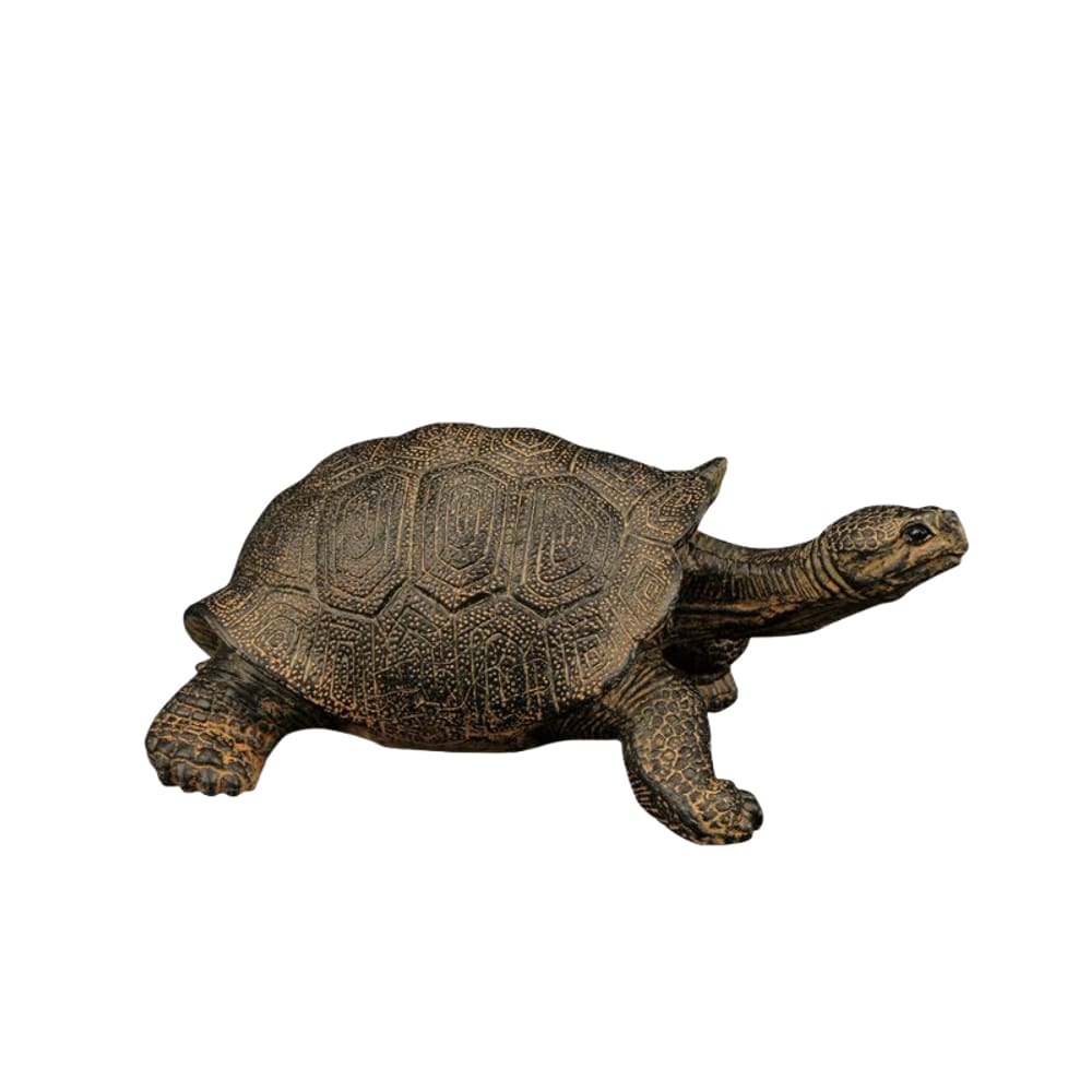 Estatueta realista de plástico de tartaruga de Galápagos de 13 cm para crianças