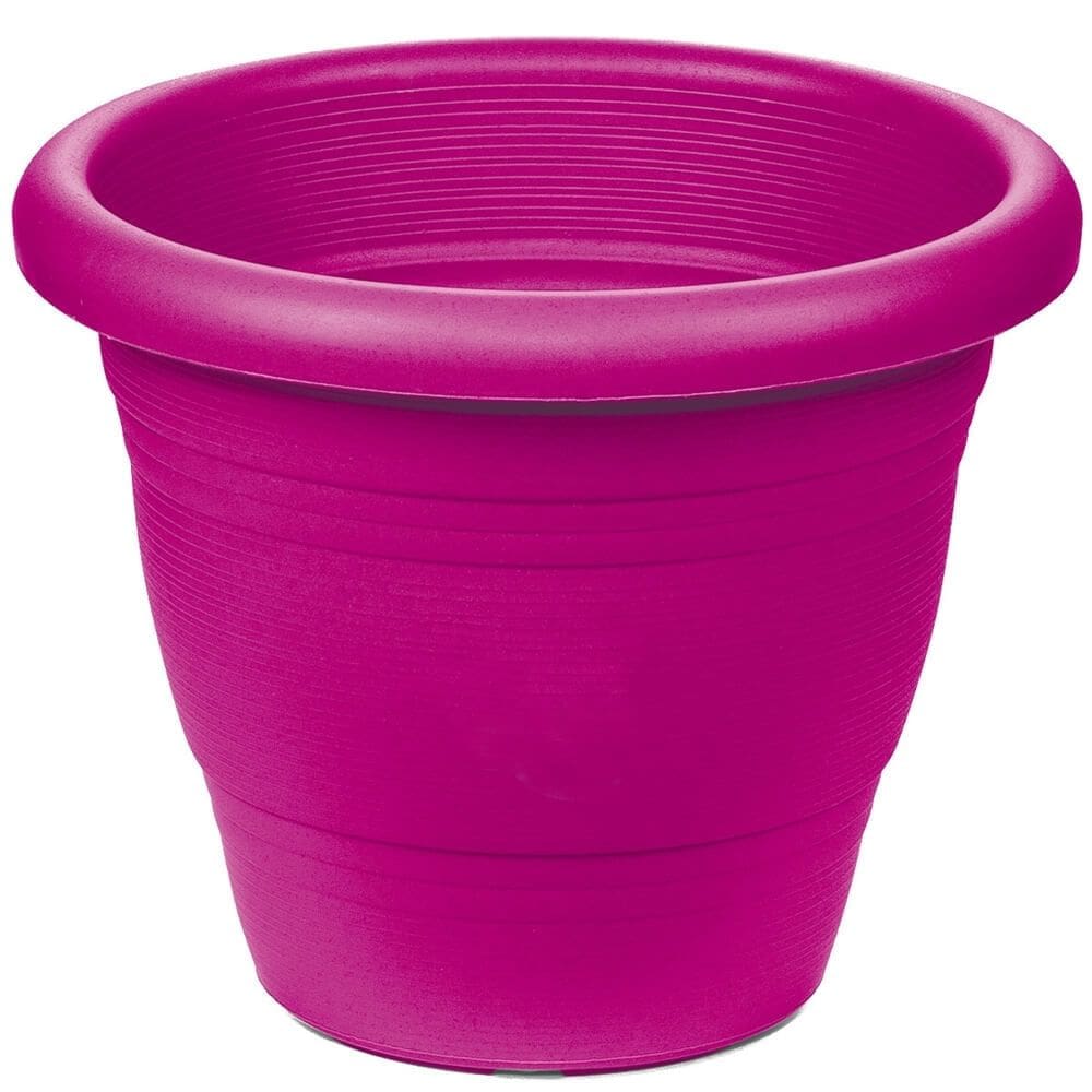 Vaso de Plástico para Jardim Bordô 14 x 17 x 17 cm - PR6042-3 - PINCÉIS ATLAS