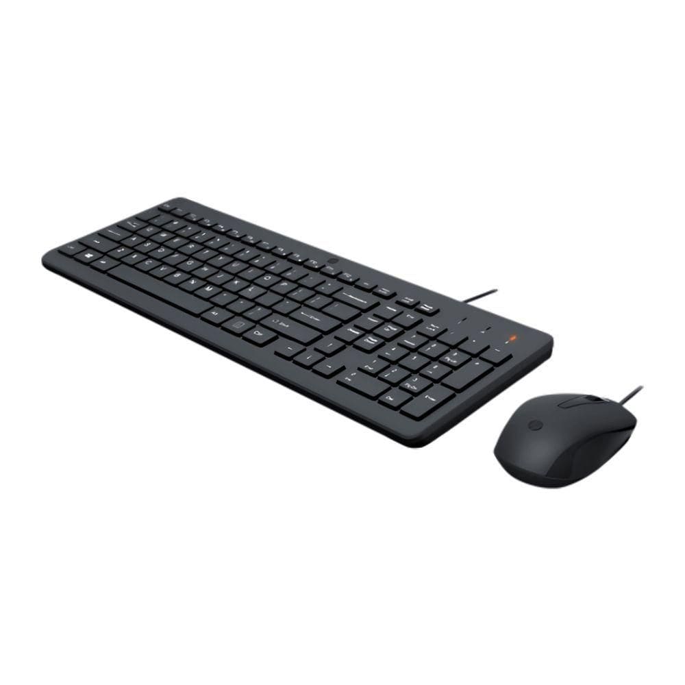 Combo Teclado E Mouse Com Fio Hp150 Usb Classic Preto